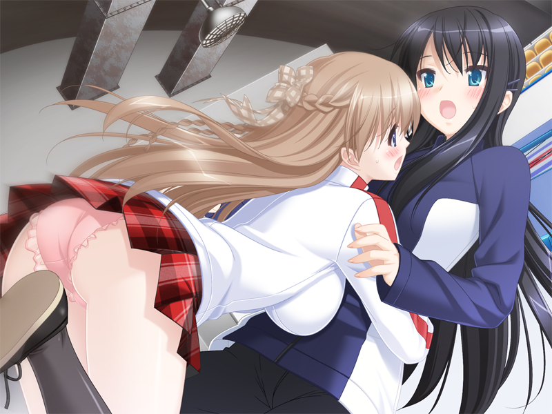 kinoshita tomomi and narashino saki (konayuki fururi) drawn by kani_biimu