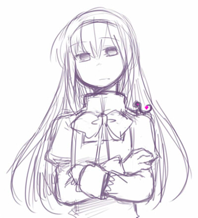 akemi homura (mahou shoujo madoka magica and 1 more) drawn by yunagix