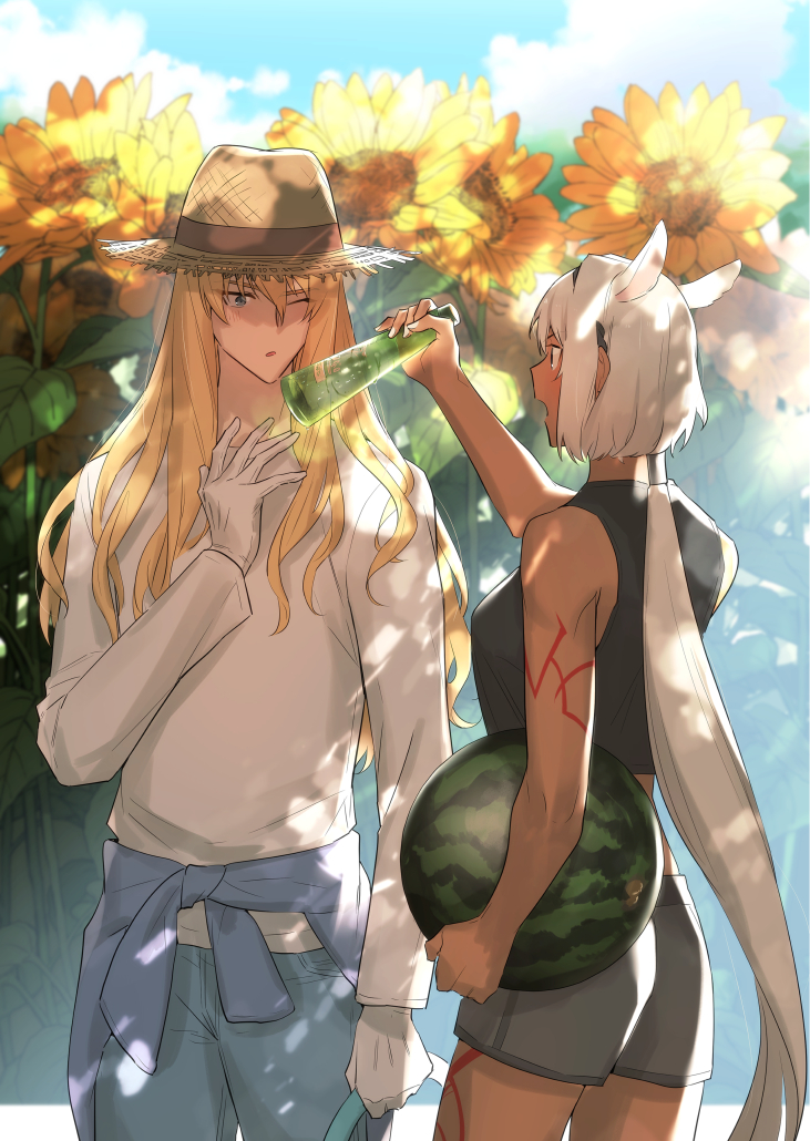 caenis and kirschtaria wodime (fate and 1 more) drawn by sabamori