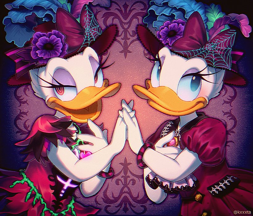 daisy duck (mickey mouse & friends and 1 more) drawn by kiri_futoshi