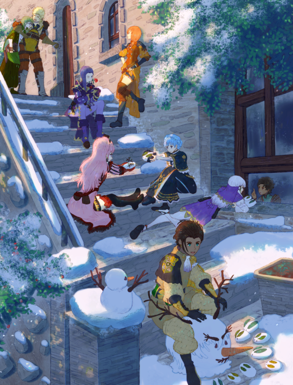hilda valentine goneril, lysithea von ordelia, marianne von edmund, claude von riegan, leonie pinelli, and 4 more (fire emblem and 1 more) drawn by letta_(leleletta)