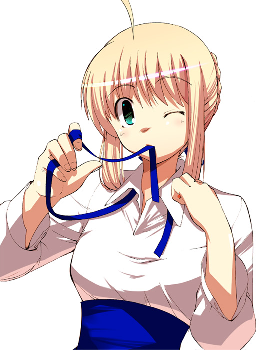 artoria pendragon and saber (fate and 1 more) drawn by matsuzaki_yutaka