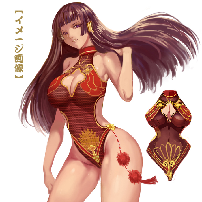 nyotengu (dead or alive and 1 more) drawn by whistlerx