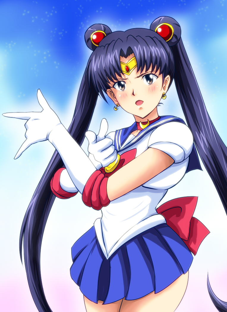 sailor moon, katsuragi misato, and mitsuishi kotono (neon genesis evangelion and 1 more) drawn by diesel-turbo