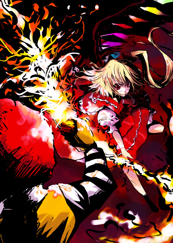 flandre scarlet and ronald mcdonald (touhou and 1 more) drawn by tamaki_fuyu