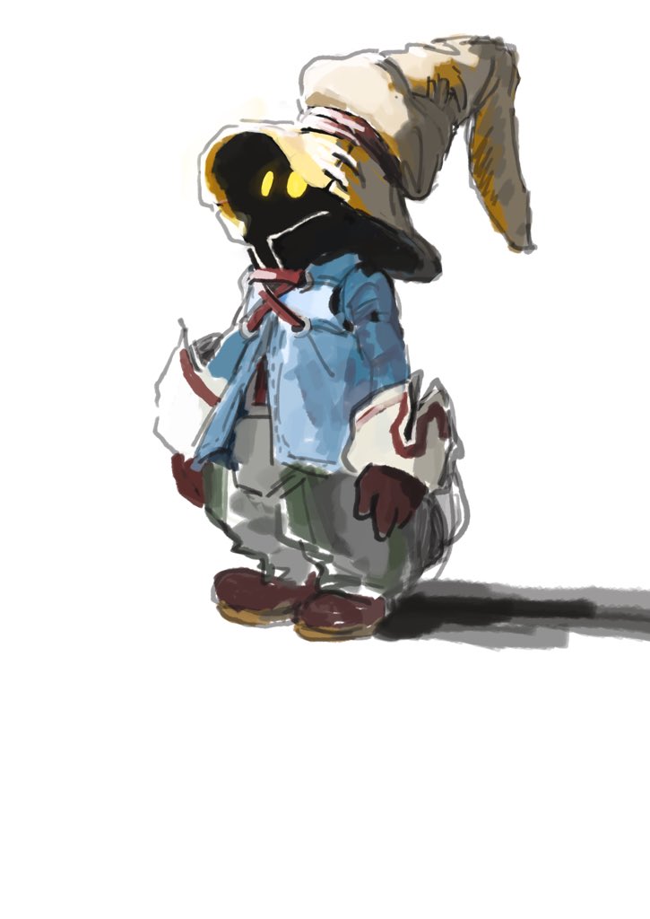 black mage and vivi ornitier (final fantasy and 1 more) drawn by soraoyogusakana