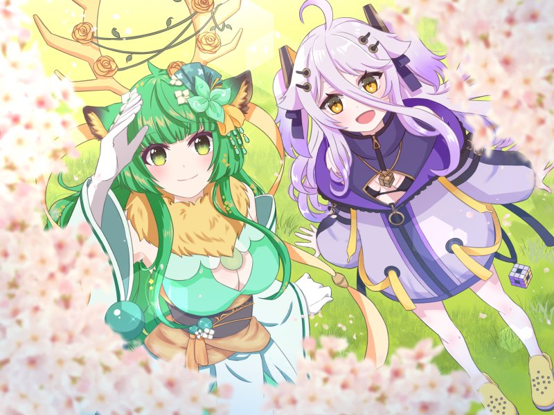 henya the genius and haruka karibu (vshojo) drawn by saccreate