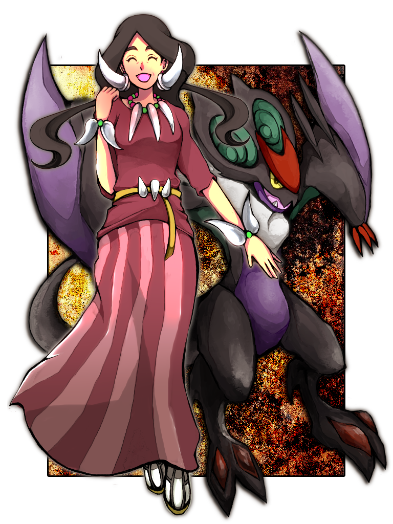noivern and drasna (pokemon and 1 more) drawn by tama_(morisbr)