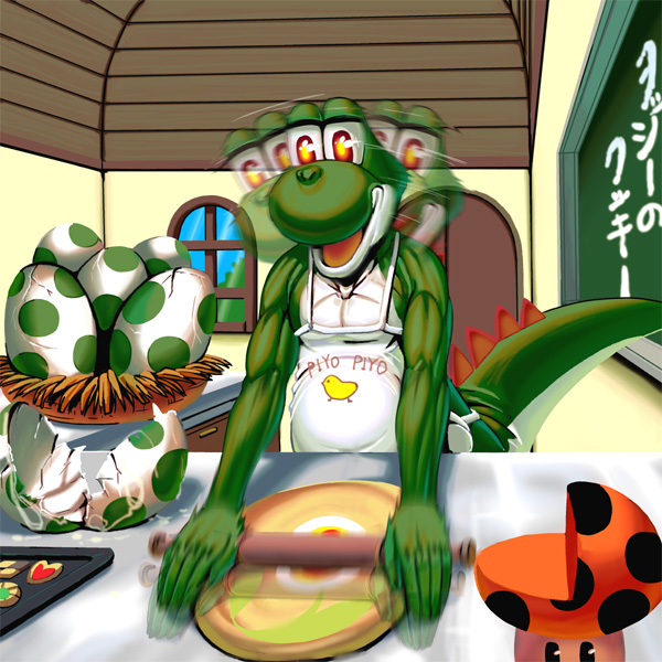 yoshi (mario and 1 more) drawn by kouno_(masao)