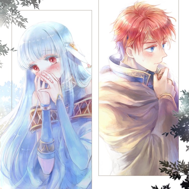 ninian and eliwood (fire emblem and 2 more) drawn by kuzumosu