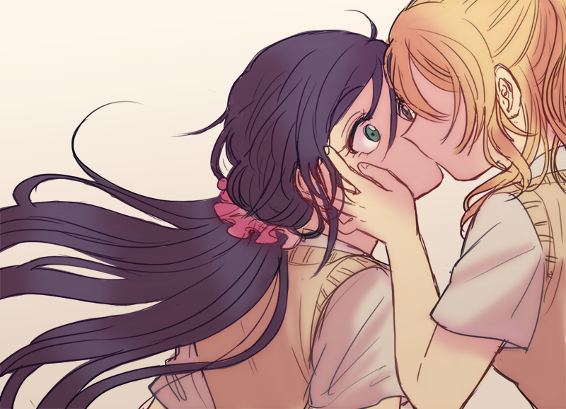 tojo nozomi and ayase eli (love live! and 1 more) drawn by mirinae