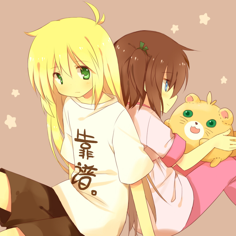 yuuno scrya and stern the destructor (lyrical nanoha and 3 more) drawn by shenbei_xiaoqiu