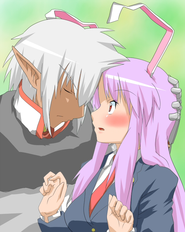 reisen udongein inaba and buront (touhou and 3 more) drawn by fueiku