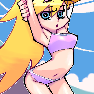 panty (panty & stocking with garterbelt) drawn by matagitii