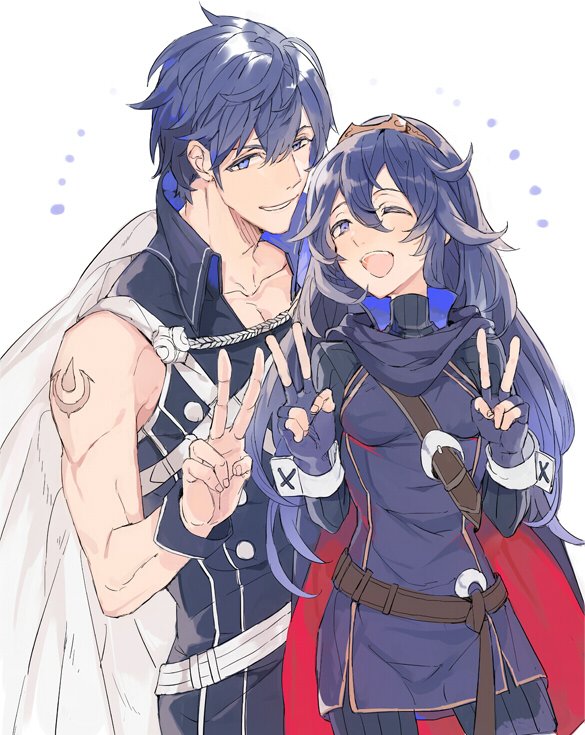 lucina and chrom (fire emblem and 1 more) drawn by nana_tetra