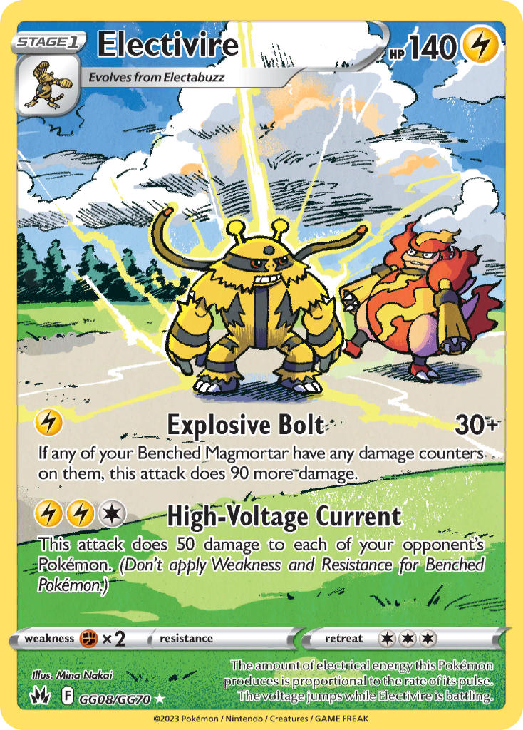electivire, electabuzz, and magmortar (pokemon and 1 more) drawn by nakai_mina