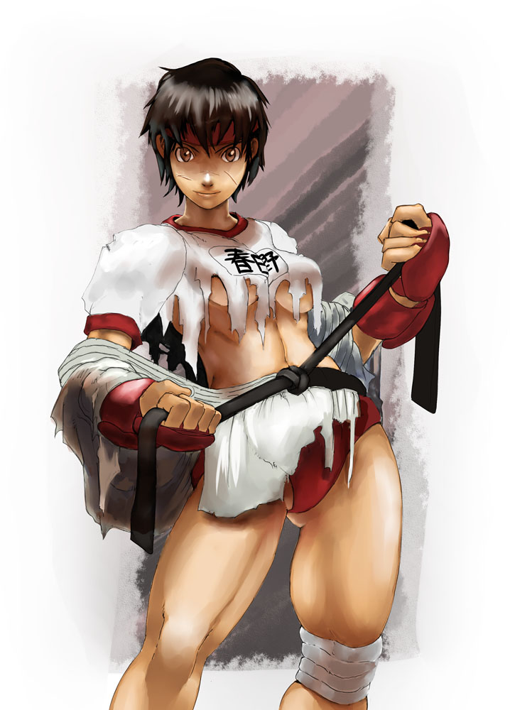 kasugano sakura (street fighter and 1 more) drawn by 30ml