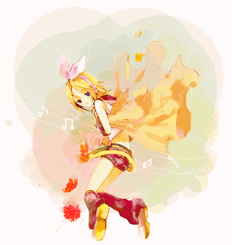 kagamine rin (vocaloid) drawn by iko_(i-my-16)