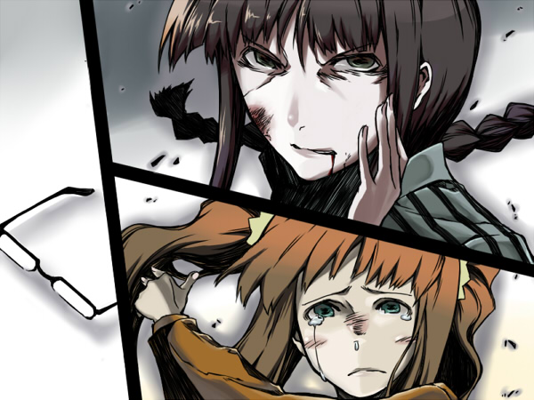 takatsuki yayoi and akizuki ritsuko (idolmaster and 1 more) drawn by hujiya