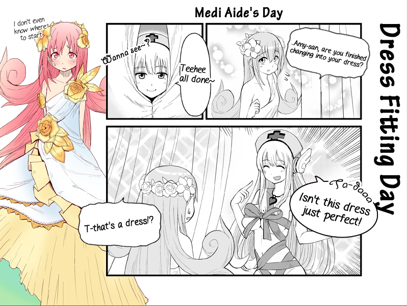 medi aide and amy (cosmic break) drawn by morizo_cs