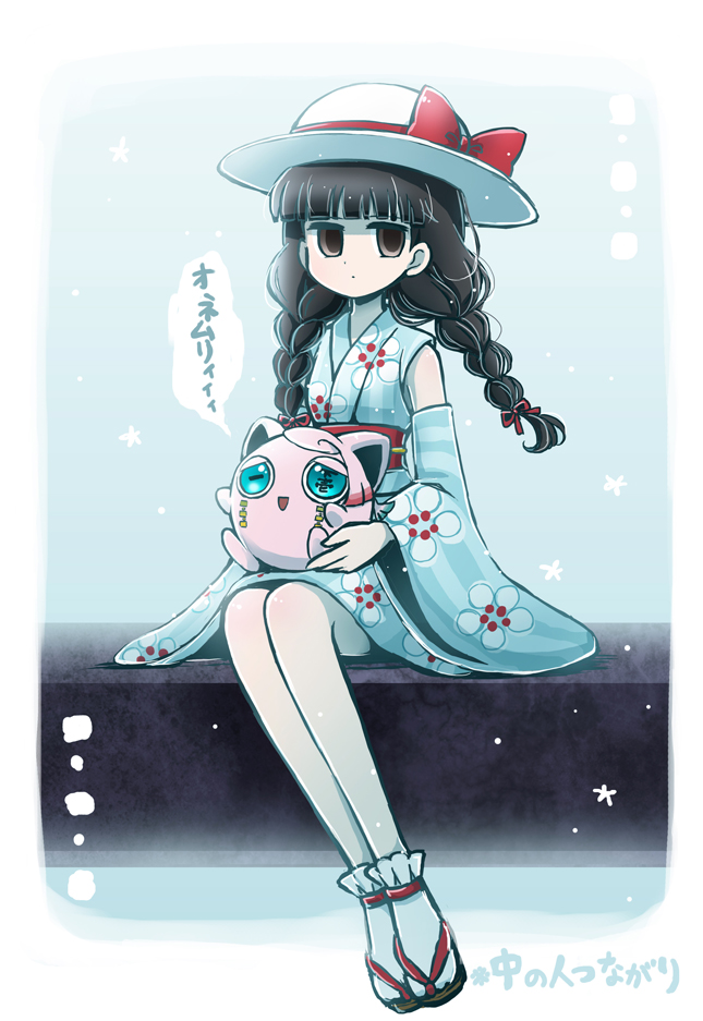 lyra, jigglypuff, enmu, and braid girl (pokemon and 2 more) drawn by cokata