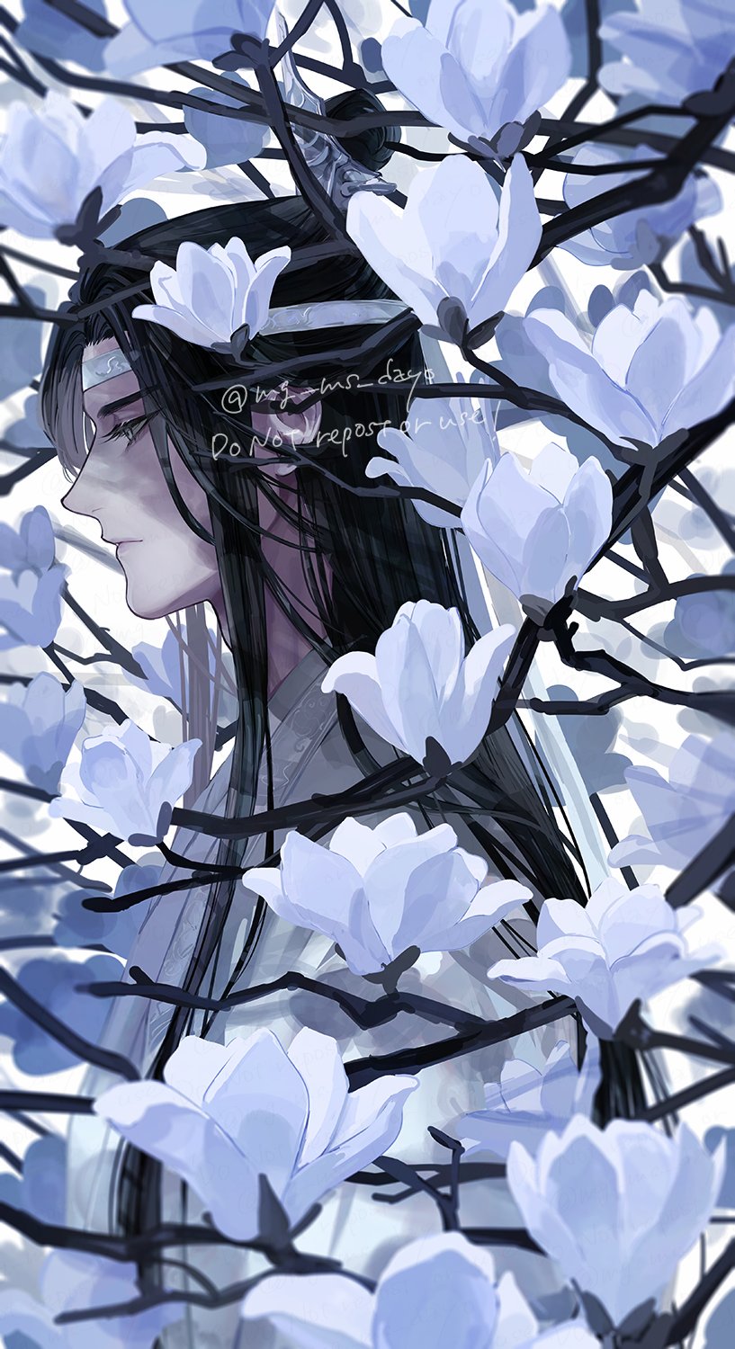 lan wangji (modao zushi) drawn by mg_ms_dayo