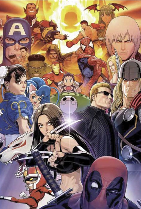 chun-li, morrigan aensland, ryu, dante, felicia, and 16 more (street fighter and 17 more) drawn by mori_toshiaki