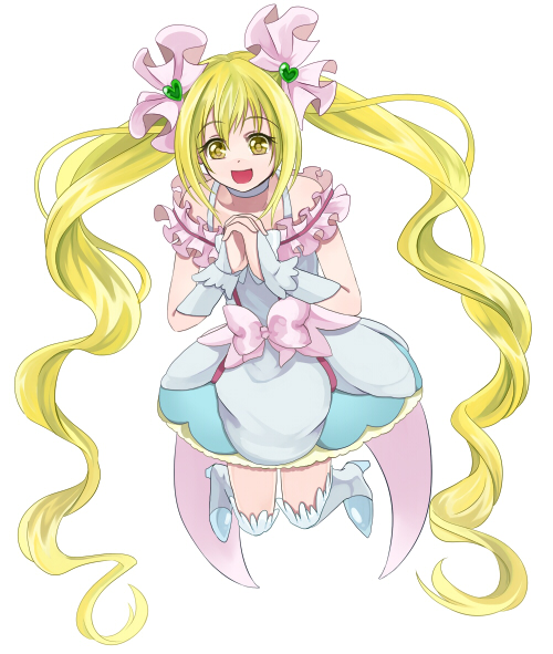 sakagami ayumi and cure echo (precure and 2 more) drawn by sasamaru_chimaki