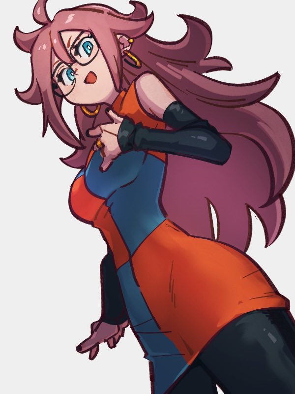 android 21 (dragon ball and 1 more) drawn by kemachiku