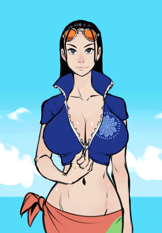 nico robin (one piece and 1 more) drawn by izra