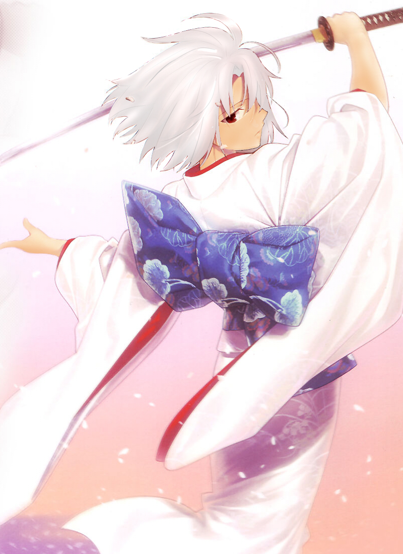 ryougi shiki and canaan (kara no kyoukai and 2 more) drawn by mendouya and takeuchi_takashi