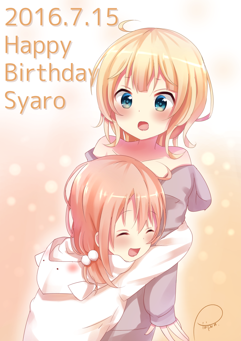 hoto cocoa and kirima syaro (gochuumon wa usagi desu ka?) drawn by piripun