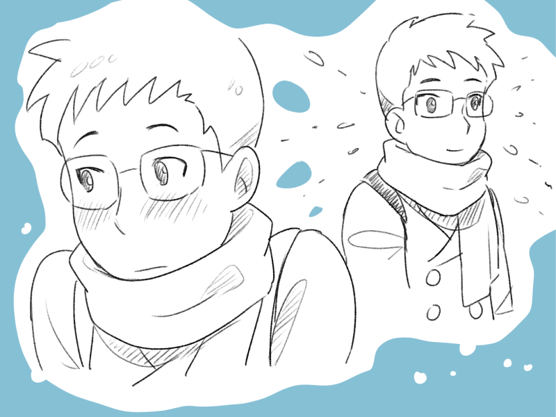 glasses boy (osomatsu and 1 more) drawn by kayoko_(panchlora)