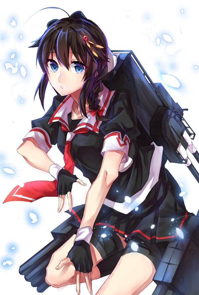 shigure and shigure kai ni (kantai collection) drawn by betti_(maron)