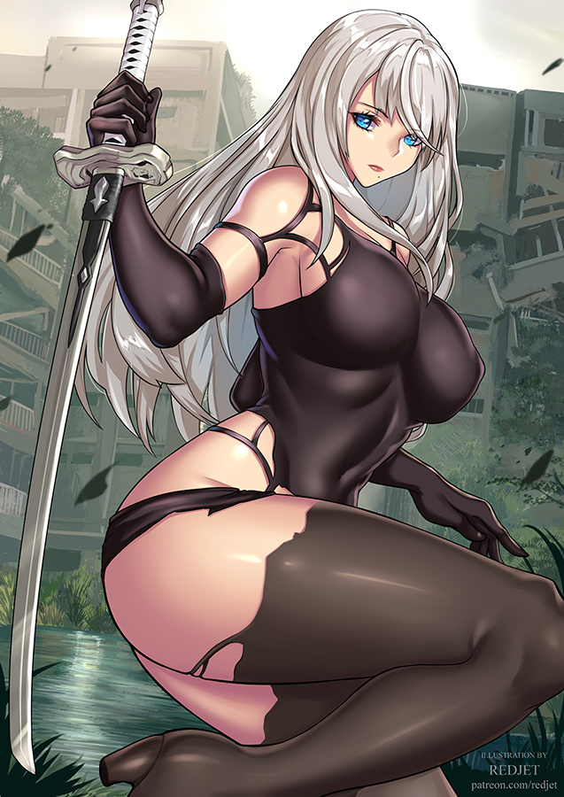 a2 (nier and 1 more) drawn by redjet