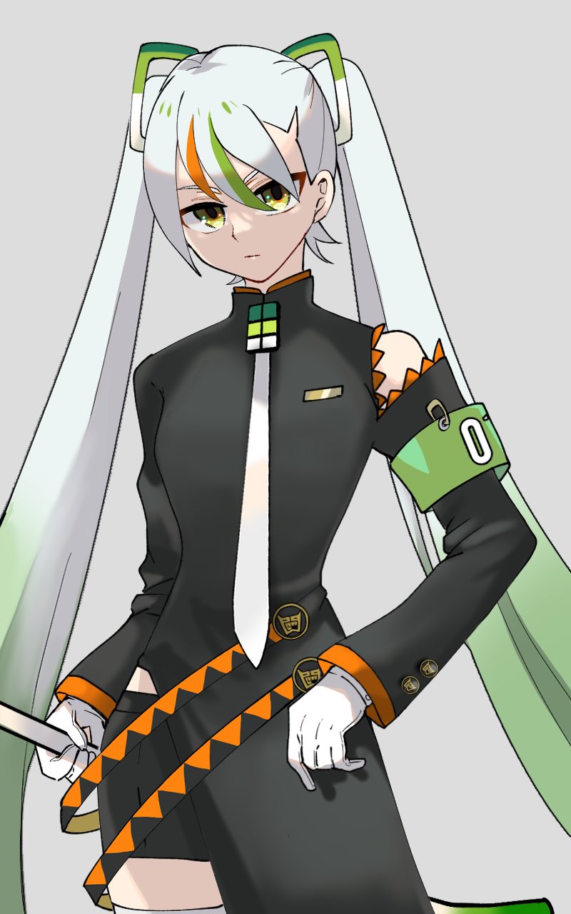 hatsune miku and fighting miku (pokemon and 2 more) drawn by miyachi_(tanya_visha)