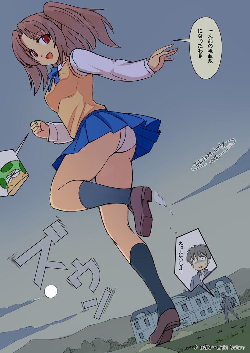 tohno shiki, yumizuka satsuki, and nasu kinoko (tsukihime and 1 more) drawn by seo_tatsuya
