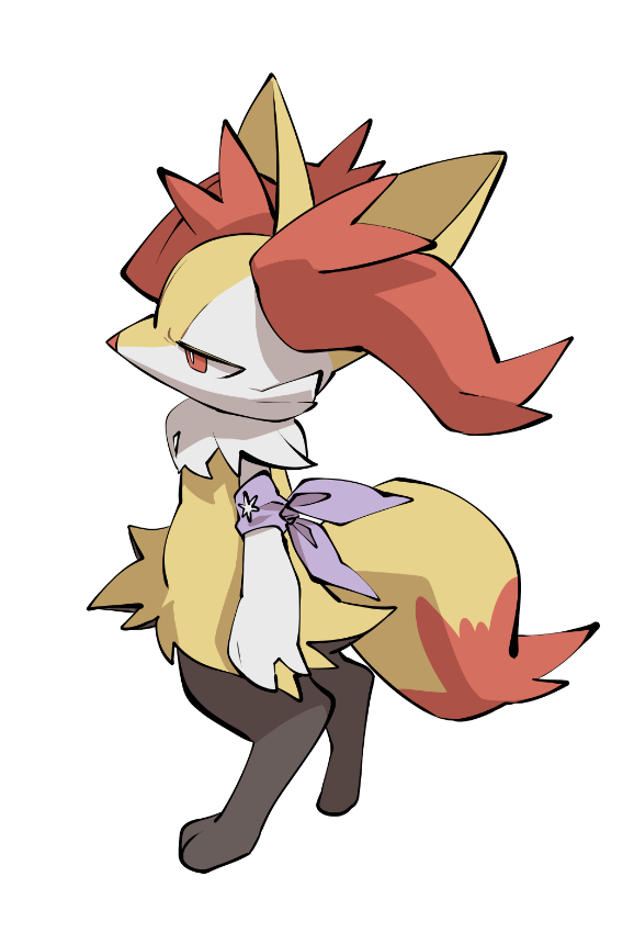 braixen (pokemon and 1 more) drawn by yumeminoideyu2