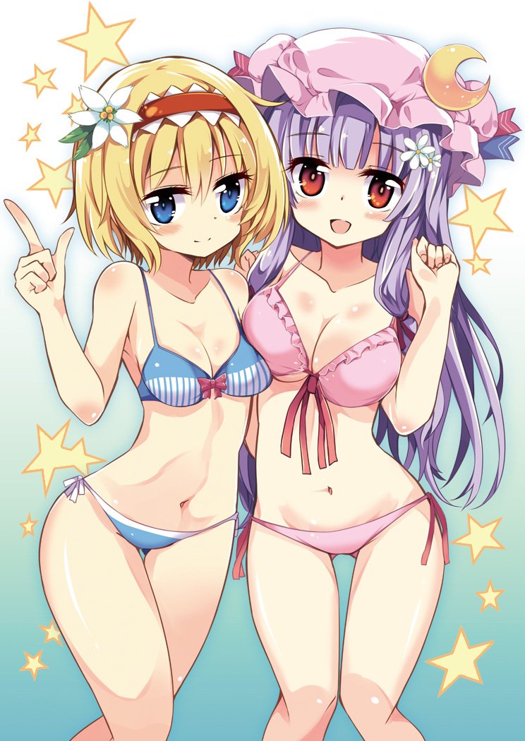 alice margatroid and patchouli knowledge (touhou) drawn by maturiuta_sorato