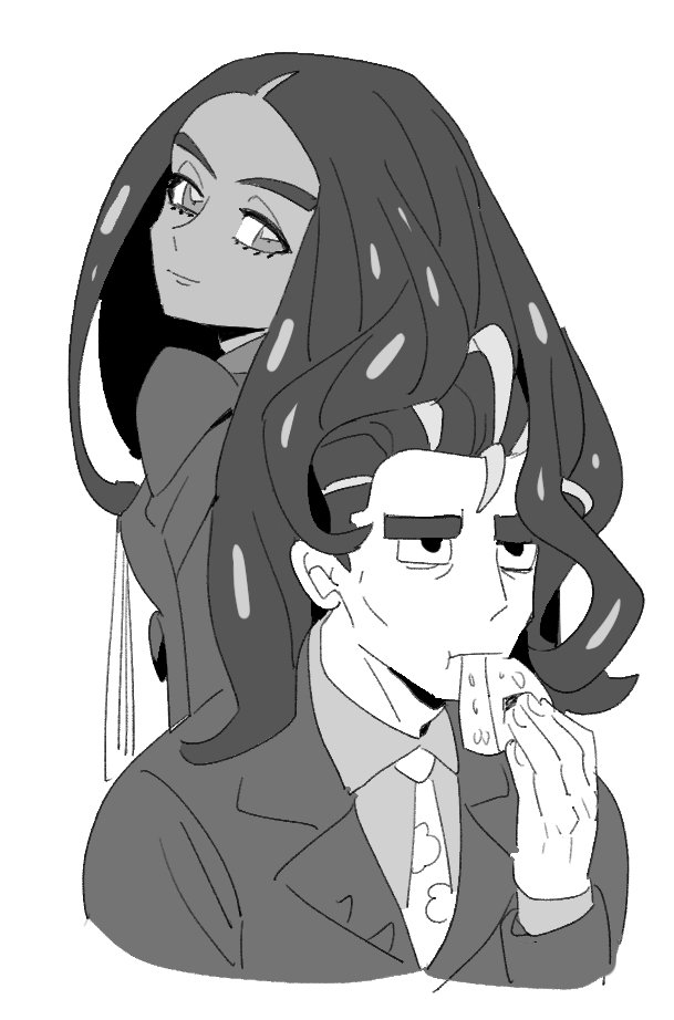 geeta and larry (pokemon and 1 more) drawn by dede_(qwea_00000)