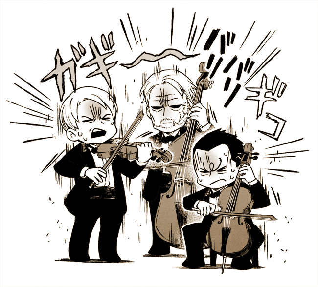 mihaly a shilage, wit, and seymour (ace combat and 1 more) drawn by yukizoooh