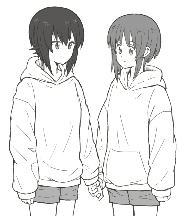 nishizumi miho and nishizumi maho (girls und panzer) drawn by mutsu_(layergreen)