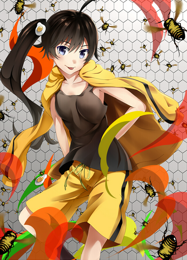 araragi karen (monogatari and 1 more) drawn by oota_takeshi