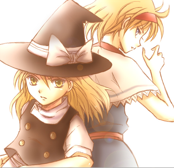 kirisame marisa and alice margatroid (touhou) drawn by nagasawa_(tthnhk)