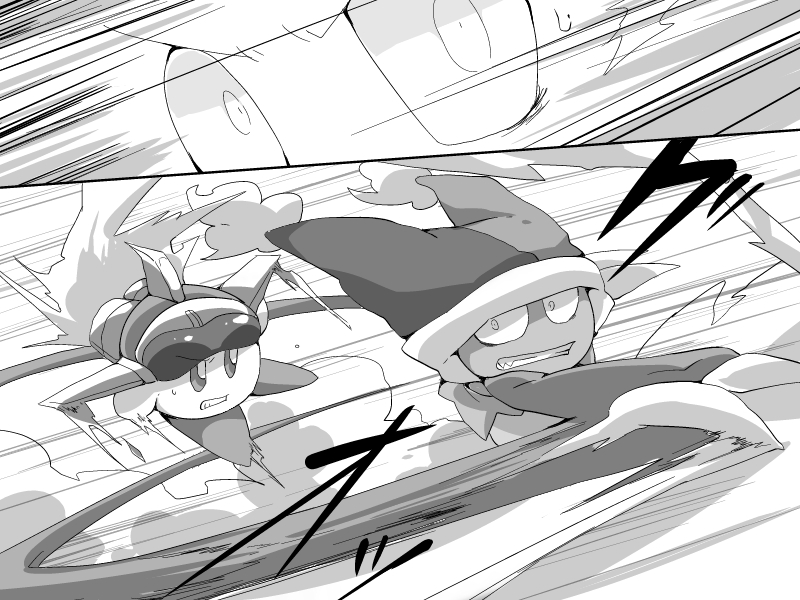 kirby, marx, and jet kirby (kirby) drawn by shirushiki