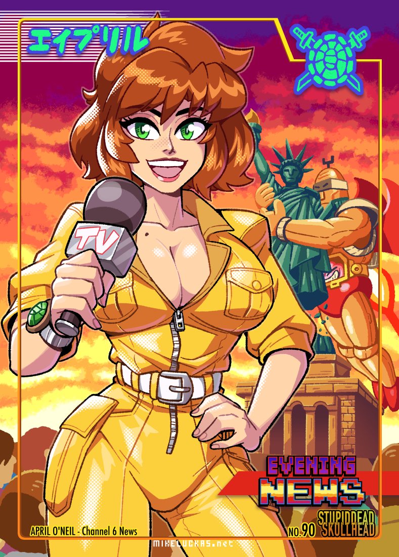 april o'neil (teenage mutant ninja turtles) drawn by mike_luckas