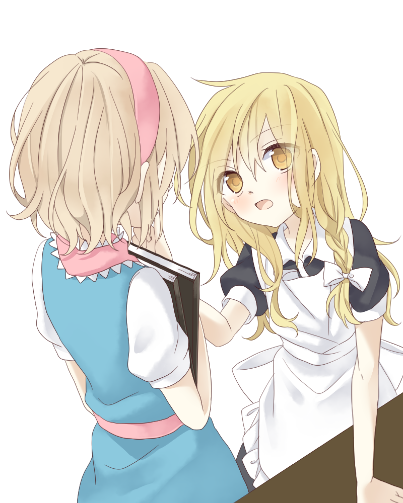 kirisame marisa and alice margatroid (touhou) drawn by tsuno_no_hito