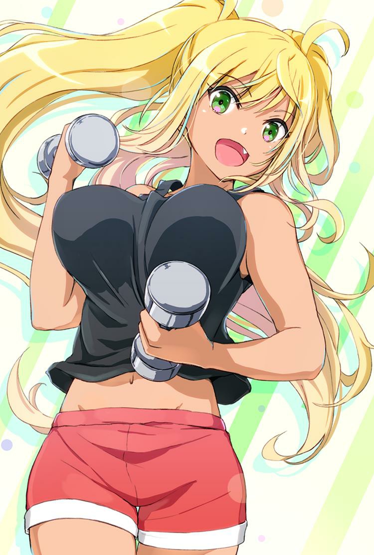 sakura hibiki (dumbbell nan kilo moteru?) drawn by tokeshi