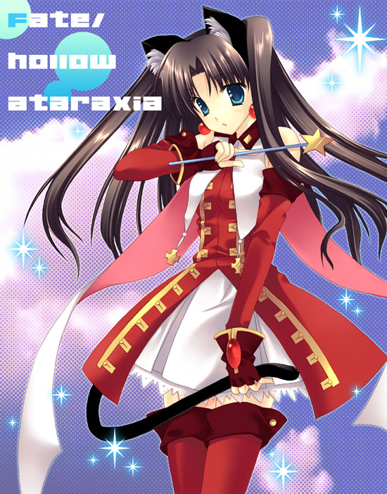 tohsaka rin and kaleido ruby (fate and 2 more) drawn by wnb_mark