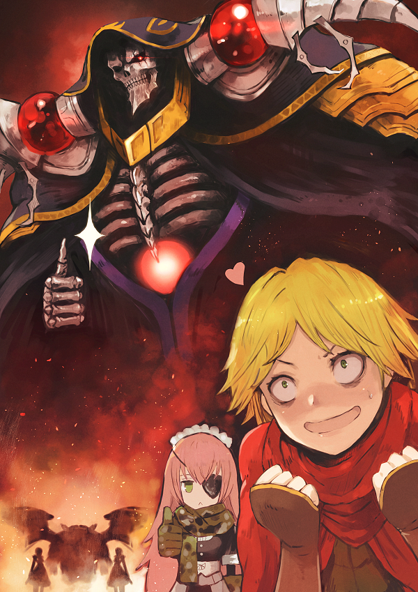 ainz ooal gown, cz2128 delta, and neia baraja (overlord) drawn by blackball